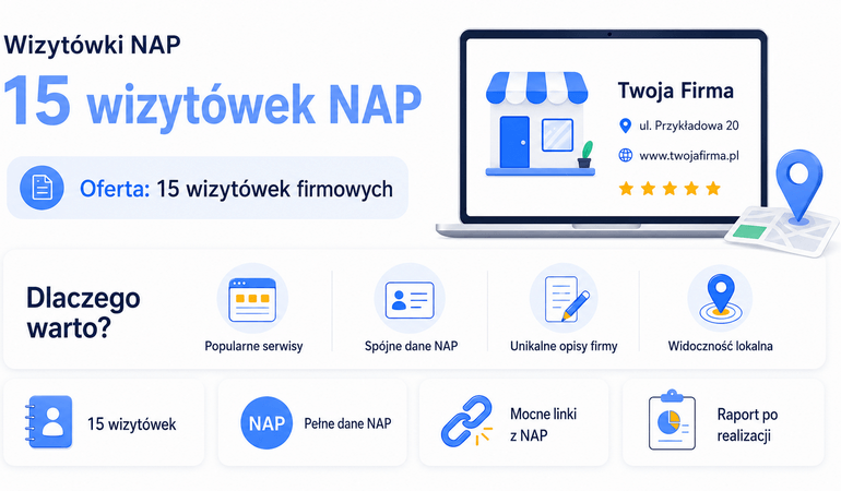 wizytówki NAP