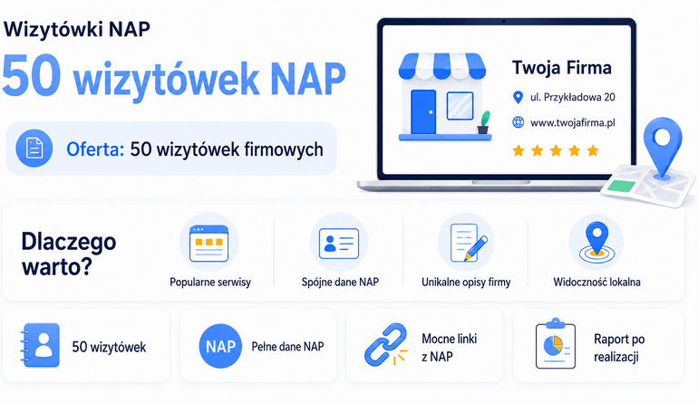 wizytówki NAP