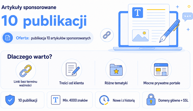 publikacja artykułów sponsorowanych