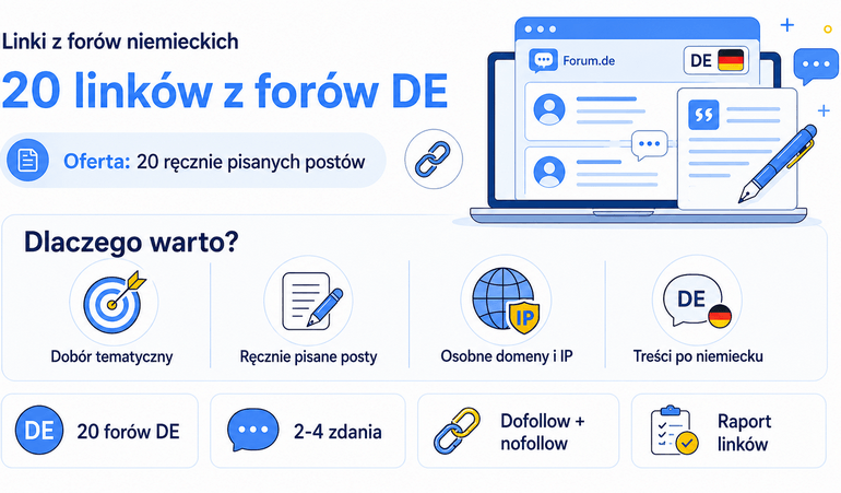 linki z postów na forach niemieckojęzycznych