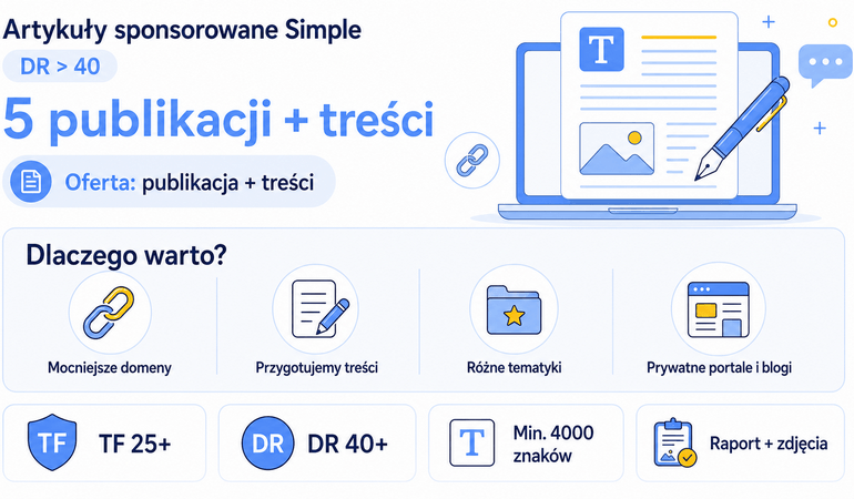 publikacja artykułów sponsorowanych Simple 1